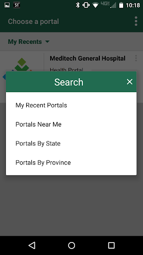 Captura de pantalla de MEDITECH MHealth