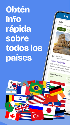 Captura de pantalla de Mapa del mundo & Países