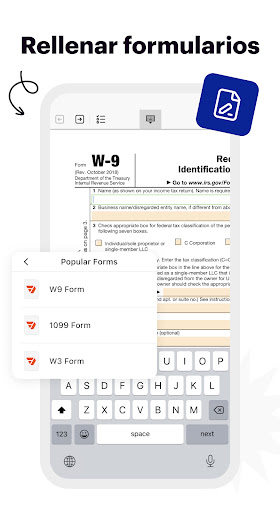 Captura de pantalla de pdfFiller: modificar PDF