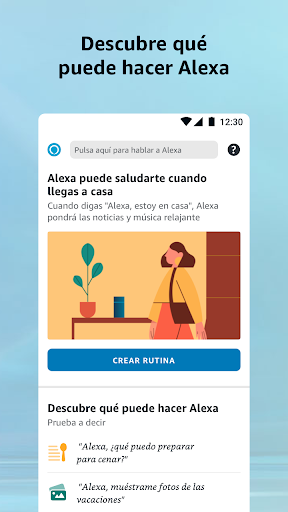 Captura de pantalla de Amazon Alexa