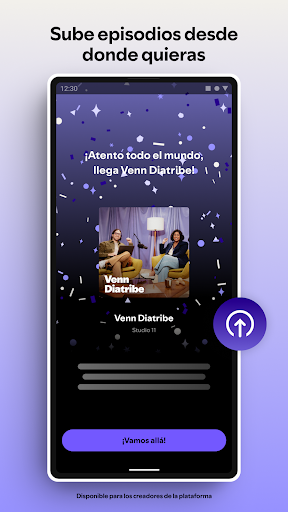 Captura de pantalla de Spotify for Creators