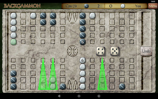 Captura de pantalla de Backgammon Pro