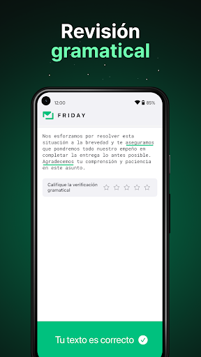 Captura de pantalla de Friday: Asistente de email IA