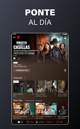 Captura de pantalla de Telemundo: Series y TV en vivo