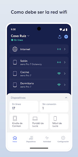 Captura de pantalla de Sistema wifi doméstico eero
