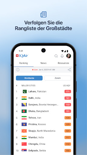 IQAir AirVisual | Luftqualität Screenshot