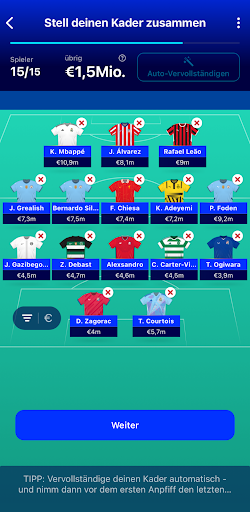 UEFA Champions League offiziel Screenshot