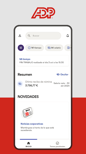Captura de pantalla de ADP Mobile Solutions