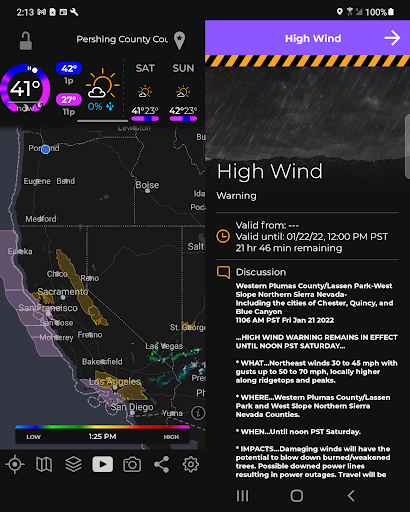 Captura de pantalla de MyRadar Weather Radar Pro