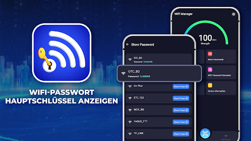 WLAN-Passwort-Anzeigeschlüssel Screenshot