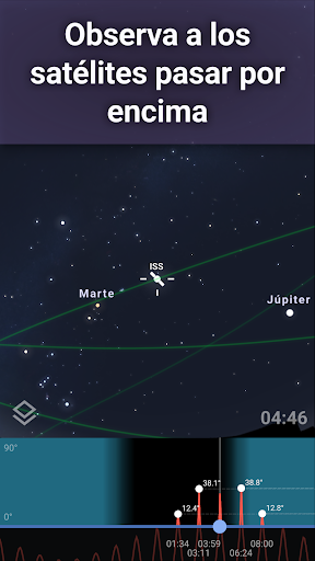 Captura de pantalla de Stellarium - Mapa estelar