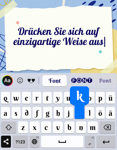 Fonts: Schrift wechseln Screenshot