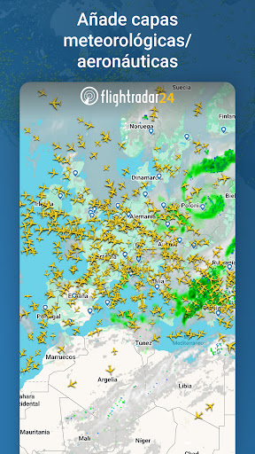 Captura de pantalla de Flightradar24 Flight Tracker