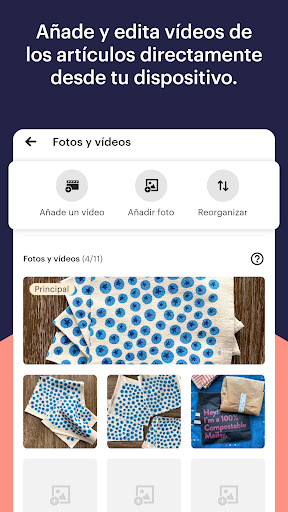 Captura de pantalla de Etsy Seller: tu tienda
