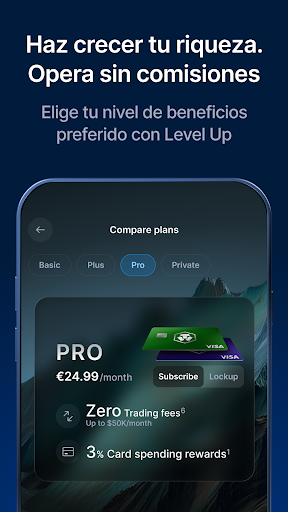 Captura de pantalla de Crypto.com, compra BTC y CRO