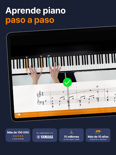 Captura de pantalla de flowkey: Aprende piano