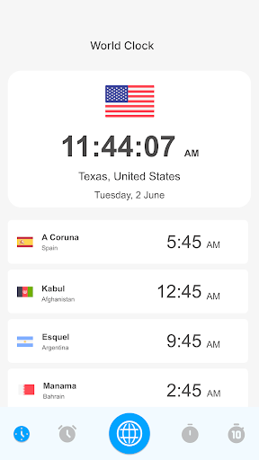 Captura de pantalla de World Clock – World time clock