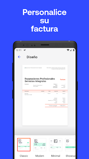 Captura de pantalla de Invoice2go: facturación fácil