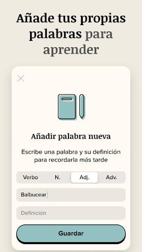 Captura de pantalla de Vocabulary - Aprende palabras