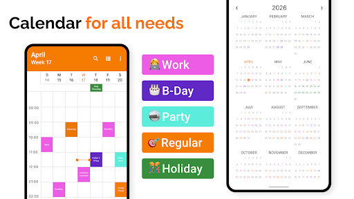 Simple Calendar screenshot