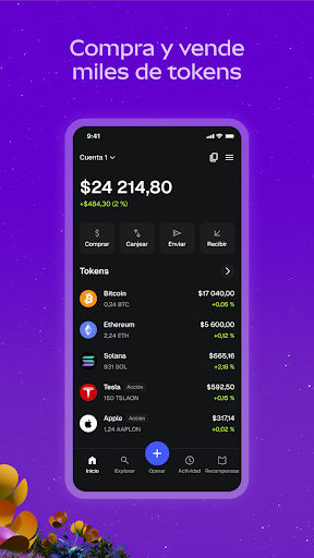 Captura de pantalla de MetaMask - Billetera de cripto