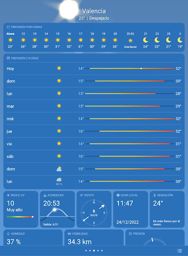 Captura de pantalla de Clima Real