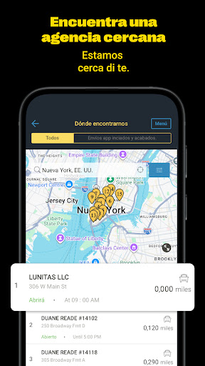 Captura de pantalla de Western Union Envíar dinero