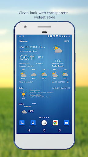 Captura de pantalla de Tiempo & Reloj Widget