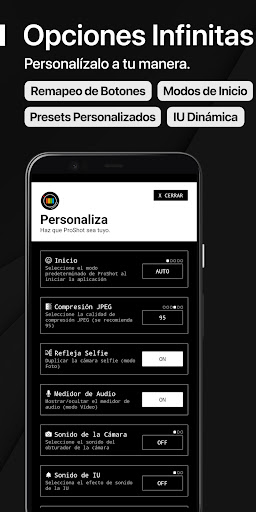 Captura de pantalla de ProShot