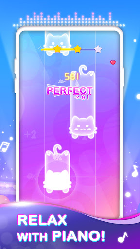 Captura de pantalla de Dreameow Tiles: Música de Gato