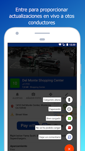 Captura de pantalla de PlugShare