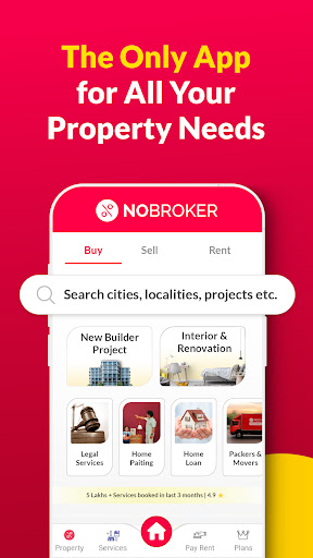 NoBroker Rent, Buy, Sell Flats Screenshot
