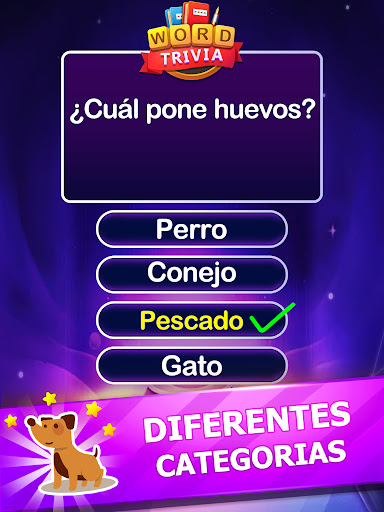 Captura de pantalla de Word Trivia Juego de palabras