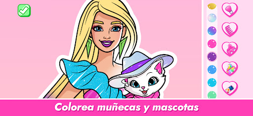 Captura de pantalla de Barbie Crea y Colorea