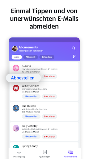 Yahoo Mail – Alles im Blick Screenshot