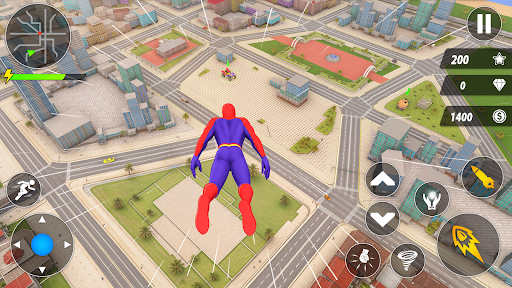 Captura de pantalla de Spider Robot Hero Car Games