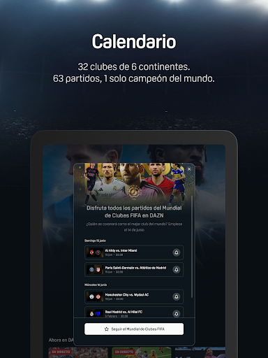 Captura de pantalla de DAZN - Deportes en Directo
