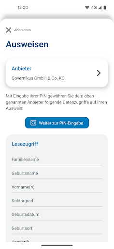 AusweisApp Bund screenshot