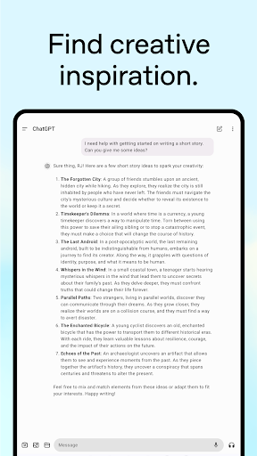 ChatGPT screenshot