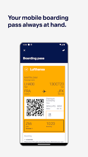 Captura de pantalla de Lufthansa