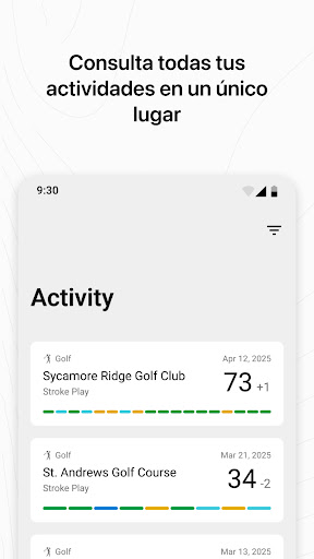 Captura de pantalla de Garmin Golf