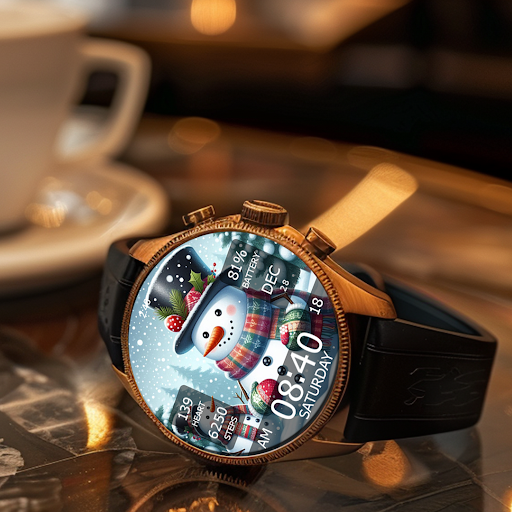 Captura de pantalla de Key WF55 Snowman Watch Face