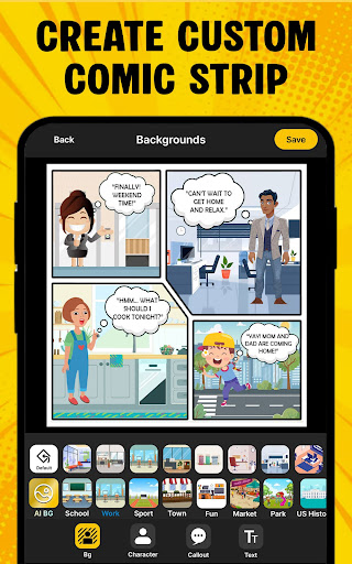 Comic-Comic-Hersteller Screenshot