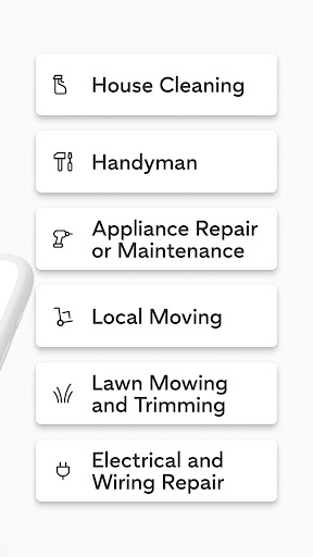 Captura de pantalla de Thumbtack: Hire Service Pros