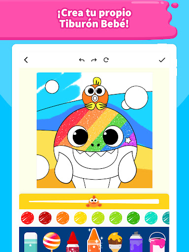 Captura de pantalla de Tiburón Bebé para Colorear