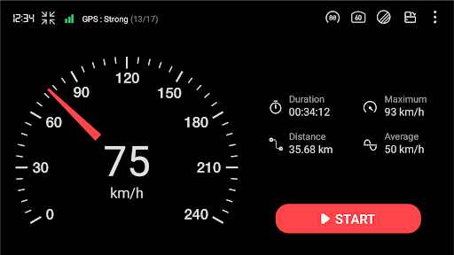 GPS Speedometer : Odometer HUD screenshot