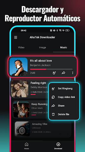 Captura de pantalla de Descargar Videos TT - Snaptok