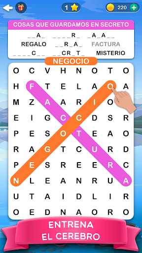 Captura de pantalla de Word Search 2: Sopa de letras