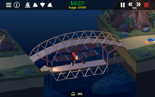 Captura de pantalla de Poly Bridge 2