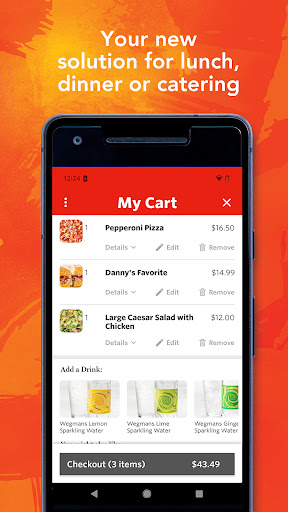 Captura de pantalla de Wegmans Meals 2GO